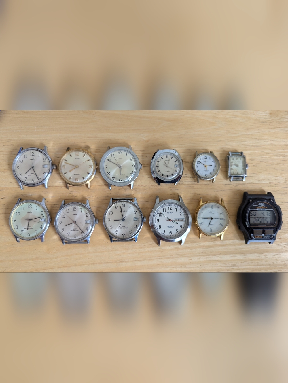 Timex Lot/Bundle - 12 Watches (Parts/Repair)